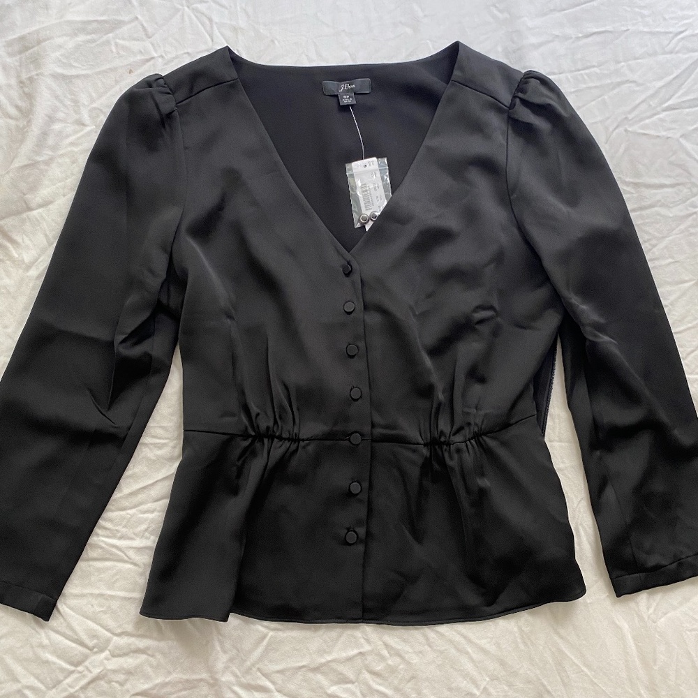 J Crew Silk Blouse 6p